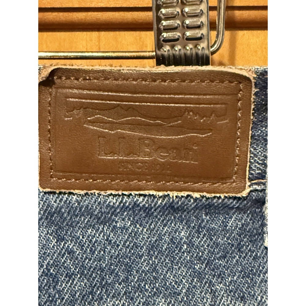 LL BEAN Flannel-Lined Women's Jeans Size 8 Long Warm & Stylish Vermont Vibes - Picture 7 of 12